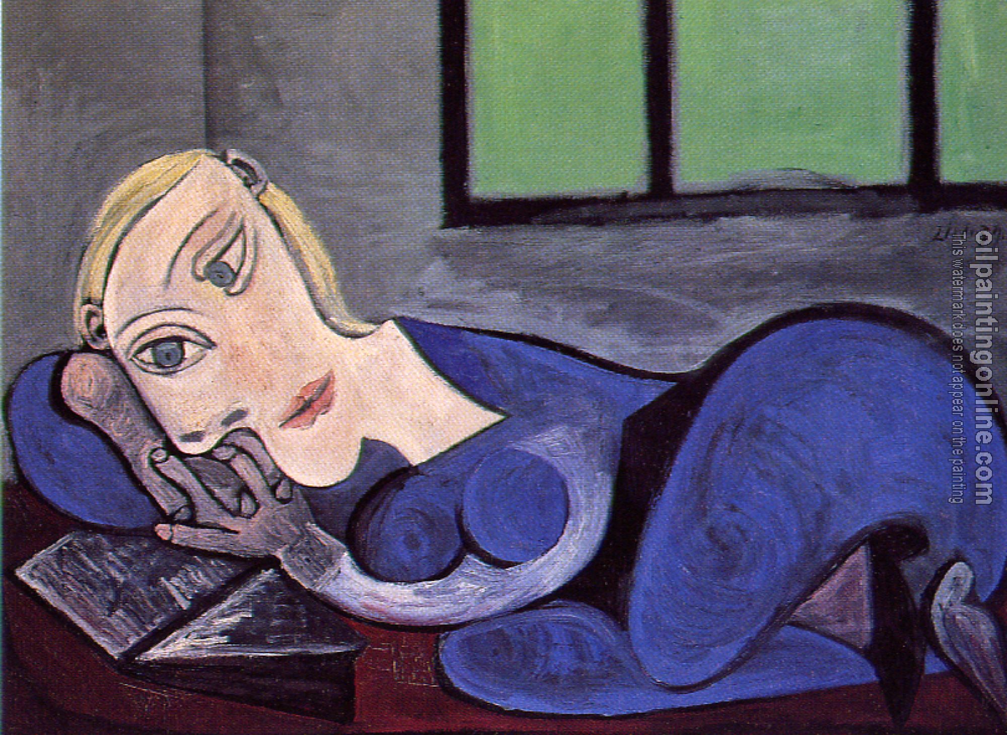 Picasso, Pablo - reclining woman reading